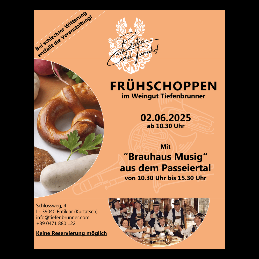 Plakat Frühschoppen 2025 Plakat Frühschoppen 2025