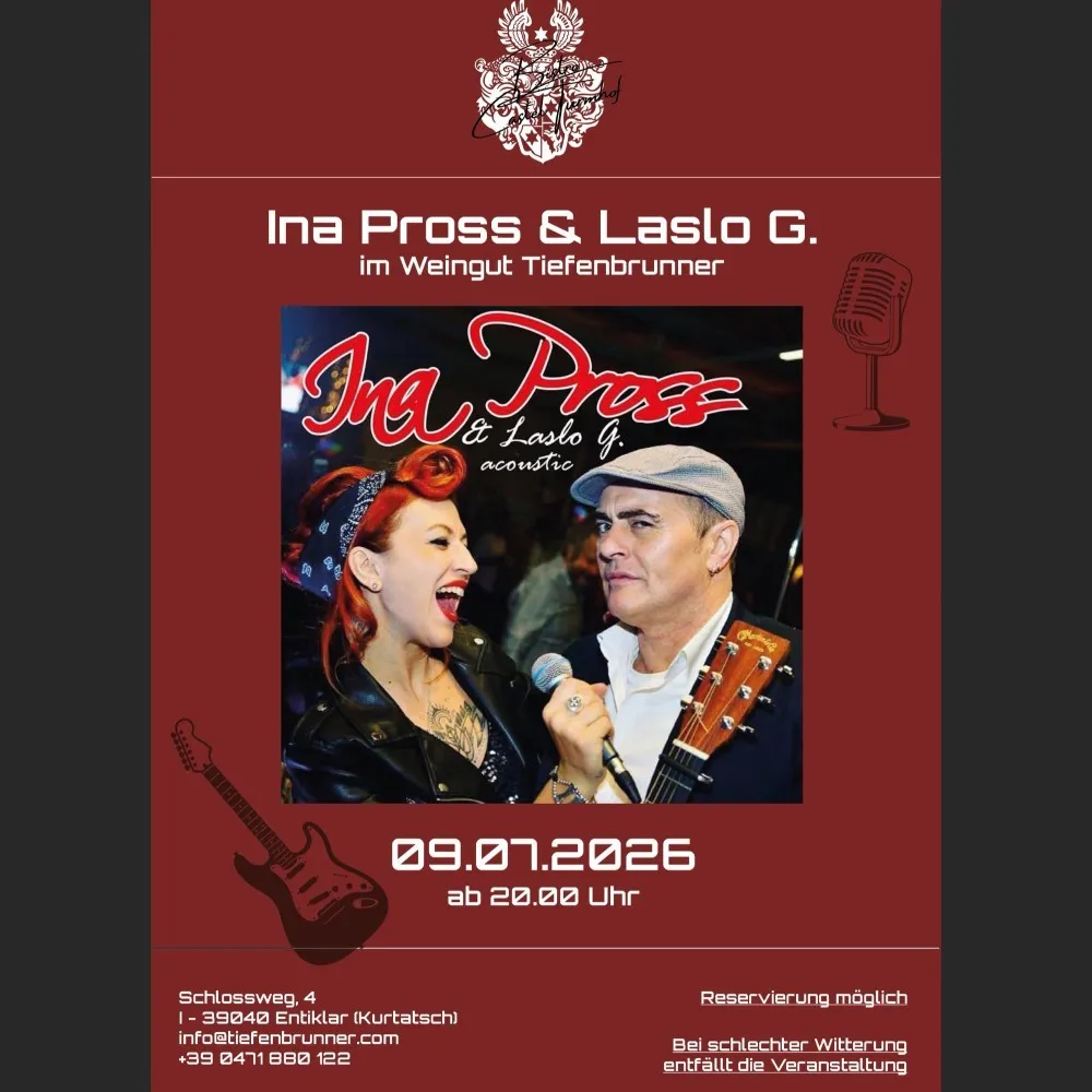 Plakat Ina Pross & Laslo G