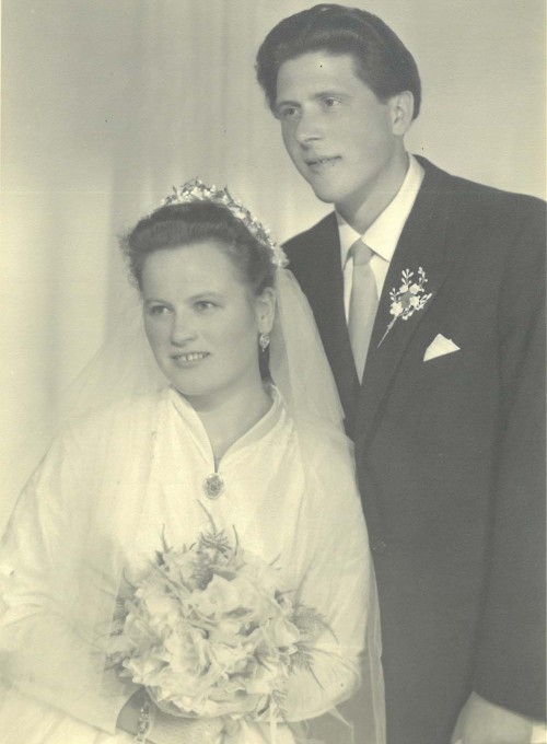 Hilde Goller e Herbert Tiefenbrunner_Matrimonio 26.05.1955