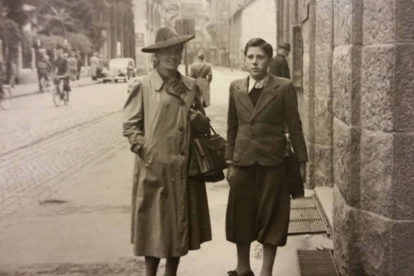 Herbert Tiefenbrunner con mamma Rosa Rizzolli